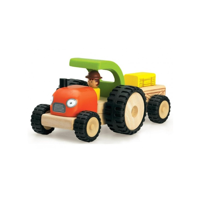 WONDERWORLD Drewniany Mini Traktor