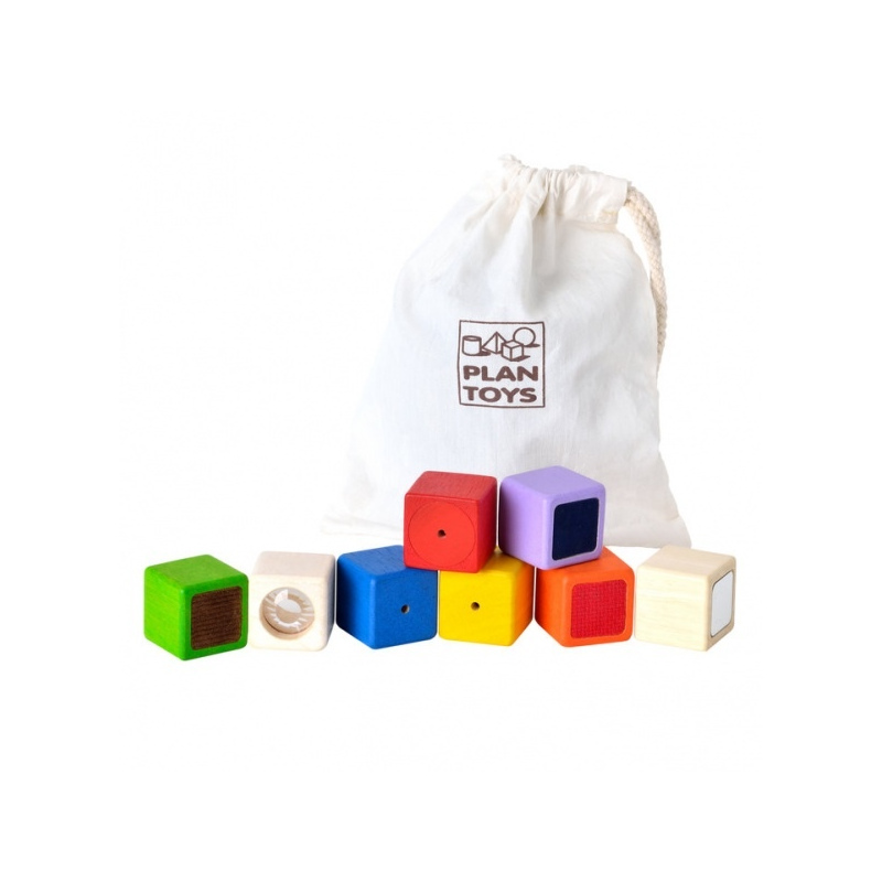 PLAN TOYS Klocki interaktywne drewniane
