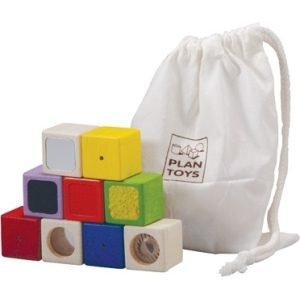 PLAN TOYS Klocki interaktywne drewniane