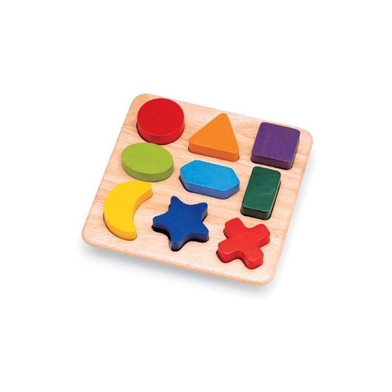 PINTOY Drewniana układanka "Kształty"