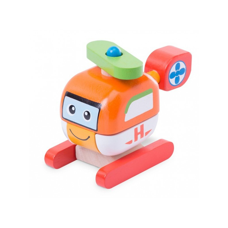 WONDERWORLD Drewniany helikopter - Zbuduj sam