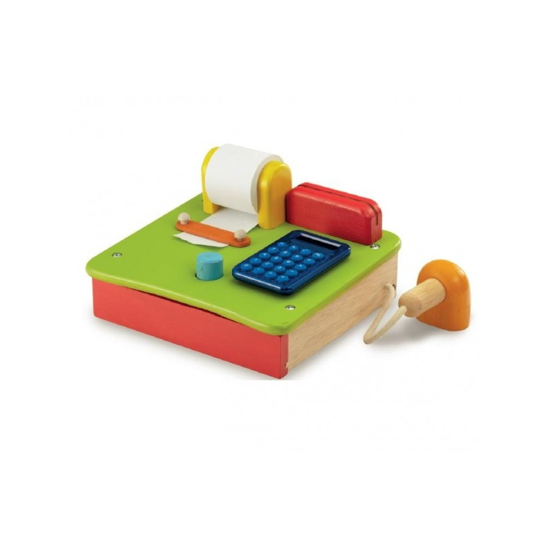 WONDERWORLD Drewniana kasa sklepowa z kalkulatorem