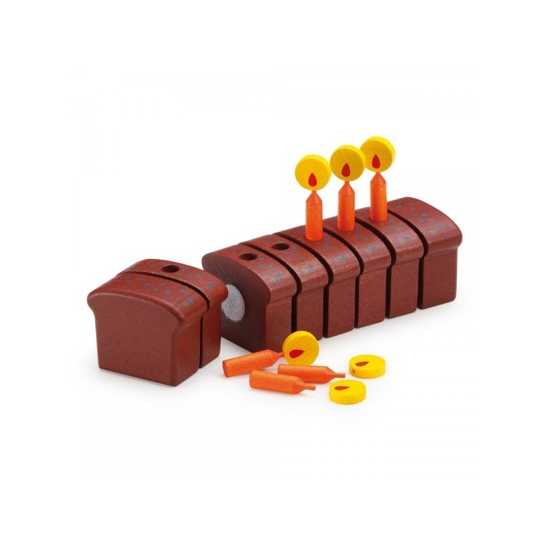 ERZI Ciasto urodzinowe ze świeczkami