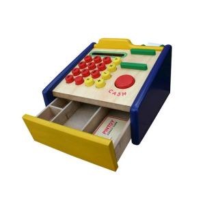 PINTOY Drewniana kasa sklepowa