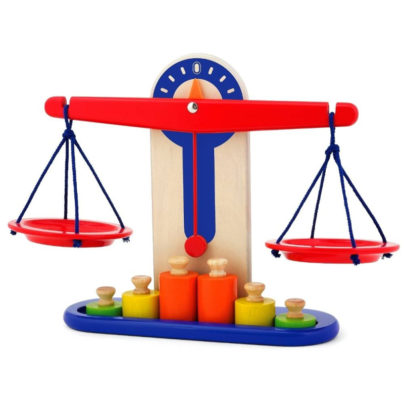 PINTOY Drewniana waga szalkowa