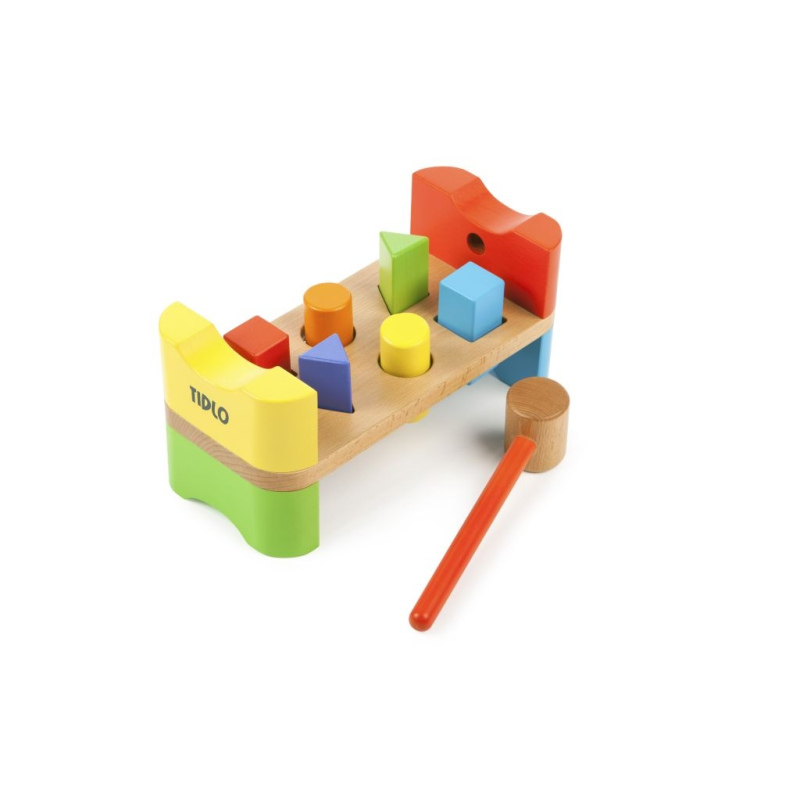 TIDLO Drewniana przebijanka "Kształty"