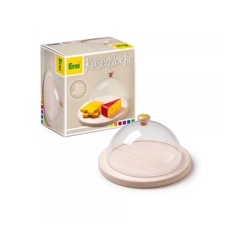 ERZI Drewniana deska z kloszem