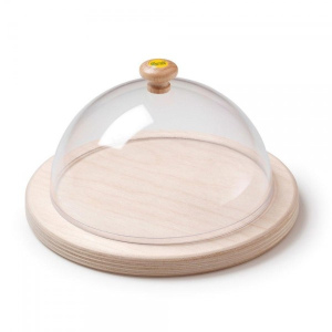 ERZI Drewniana deska z kloszem