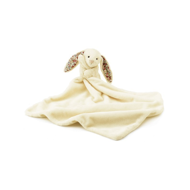 JELLYCAT Kremowy kocyk z przytulanką „Blossom Bunny”