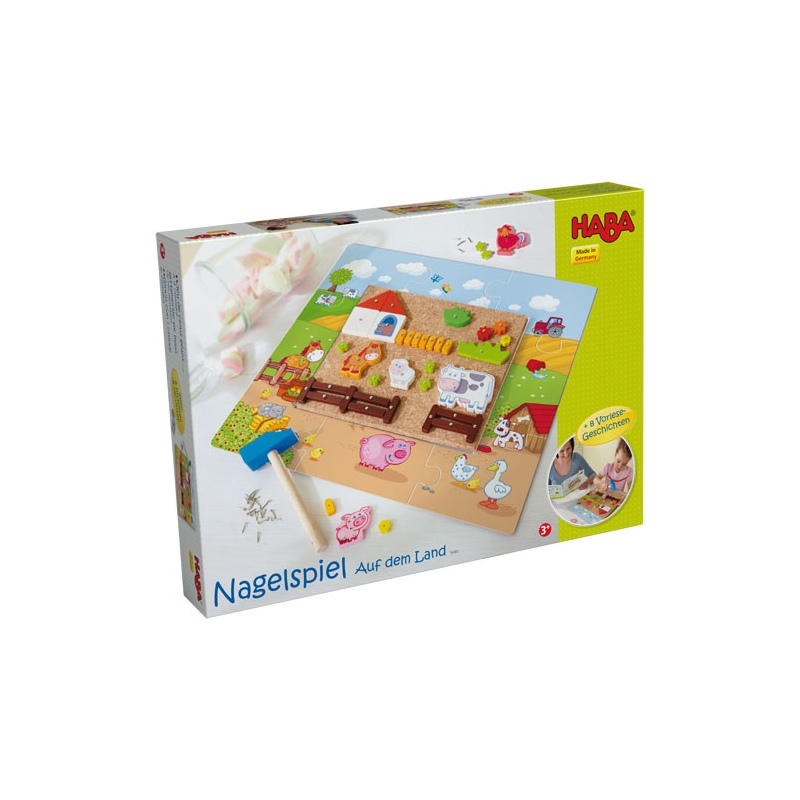HABA Przybijanka z puzzlami - Na farmie