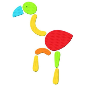 DJECO Drewniana układanka magnetyczna Geo Fantaisie 