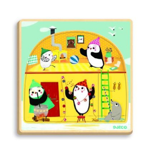 DJECO Igloo, puzzle dla najmłoszych 3 plansze
