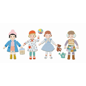 DJECO Drewniana ubieranka magnetyczna - Moda 