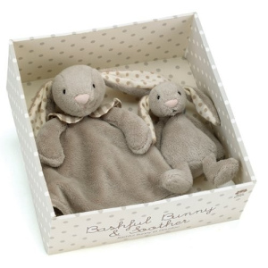 JELLYCAT Zestaw króliczek i kocyk przytulanka