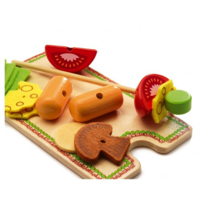 DJECO Drewniany grill z szaszłykami