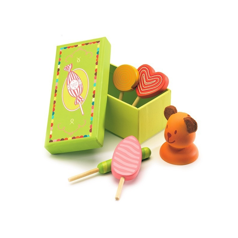 DJECO Drewniane lizaki