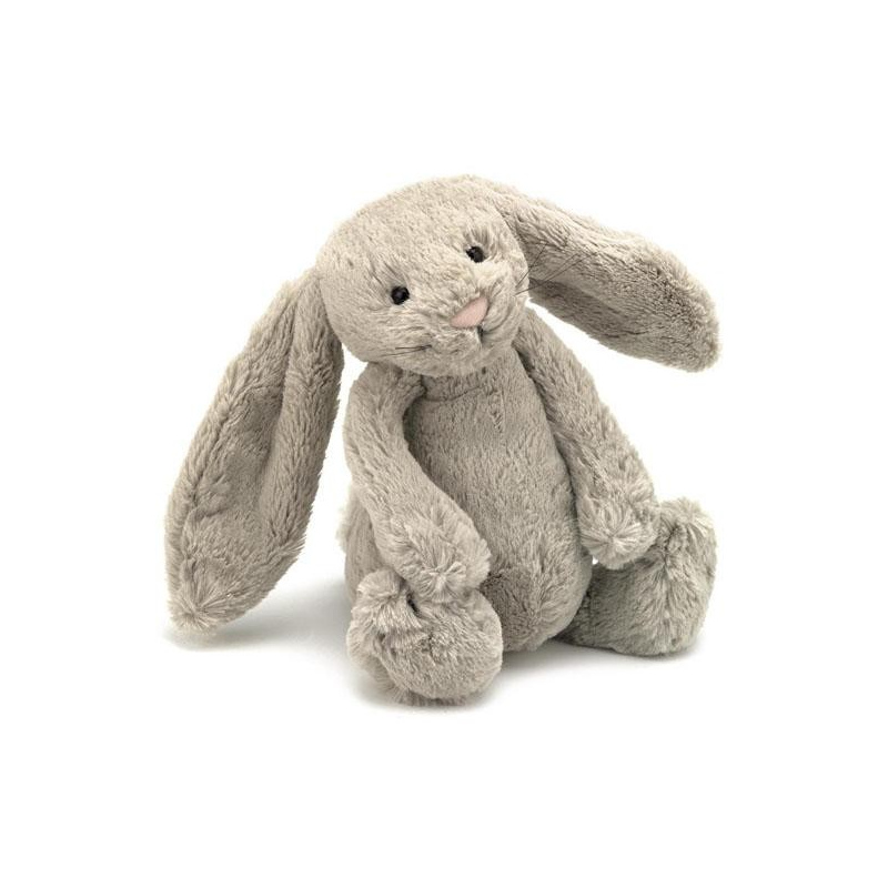 JELLYCAT Beżowy króliczek Bashful Bunny (średni)