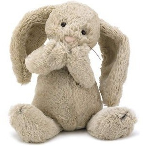 JELLYCAT Beżowy króliczek Bashful Bunny (średni)