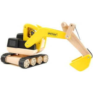 PINTOY Koparka - drewniany pojazd budowlany