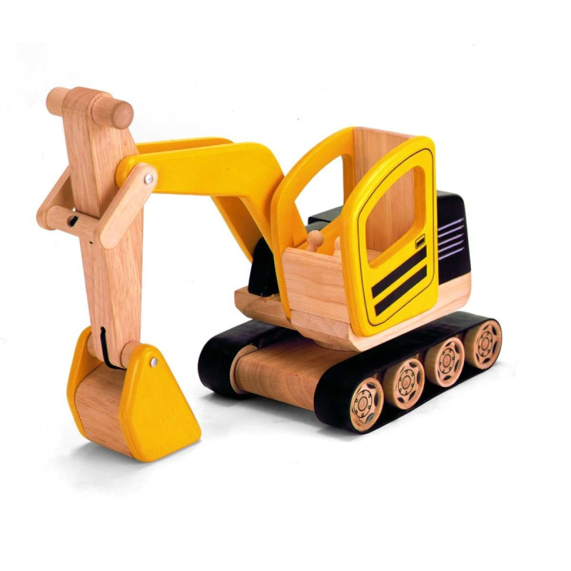 PINTOY Koparka - drewniany pojazd budowlany