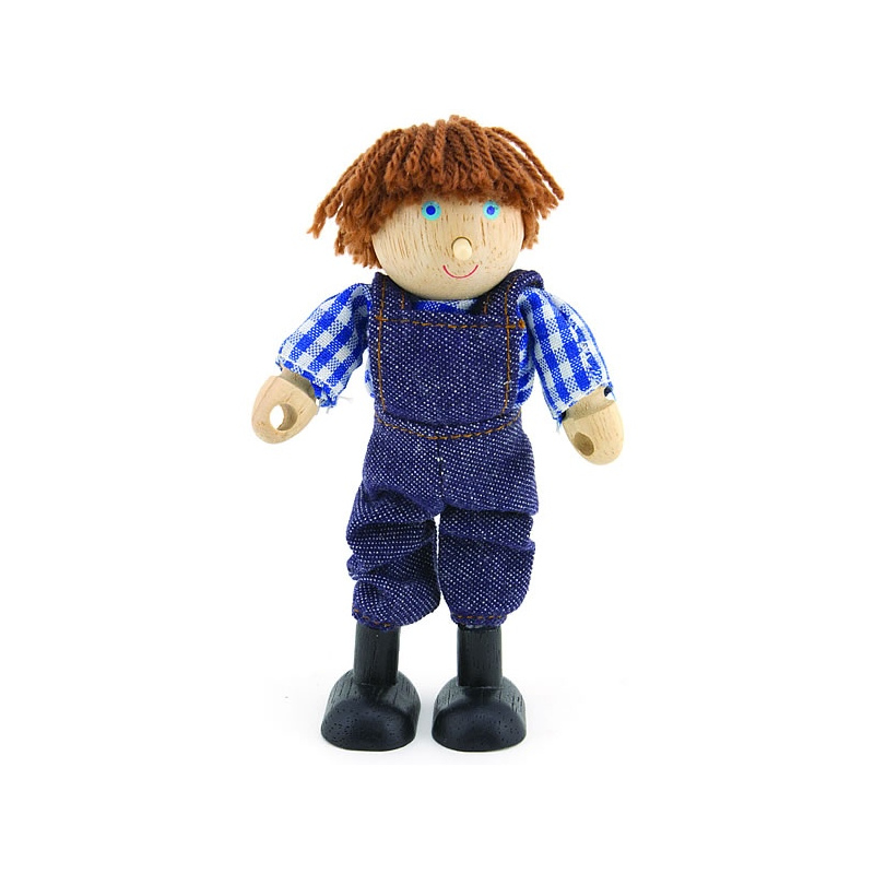 PINTOY Rolnik - drewniana lalka