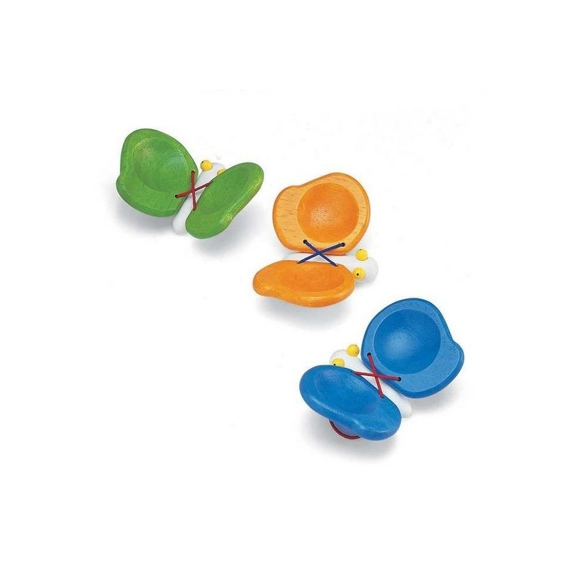 PINTOY Drewniany kastaniet - Motylek