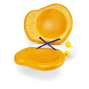 PINTOY Drewniany kastaniet - Motylek