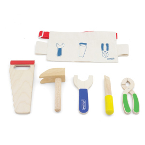 PINTOY Pas z drewnianymi narzędziami