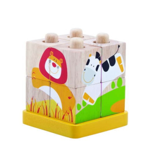 WONDERWORLD Drewniana układanka z klocków "Safari"