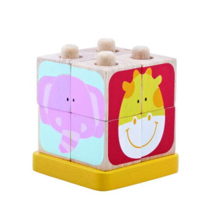 WONDERWORLD Drewniana układanka z klocków "Safari"