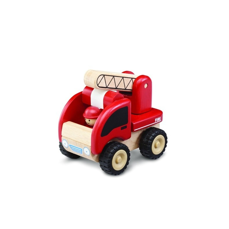 WONDERWORLD Drewniane autko policyjne Piesek