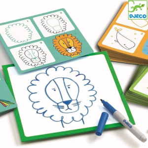 DJECO Eduludo Nauka Rysowania krok po kroku - Zwierzątka