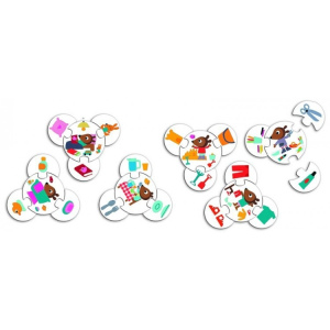 DJECO Puzzle Trio dla najmłodszych - Mój Dzień