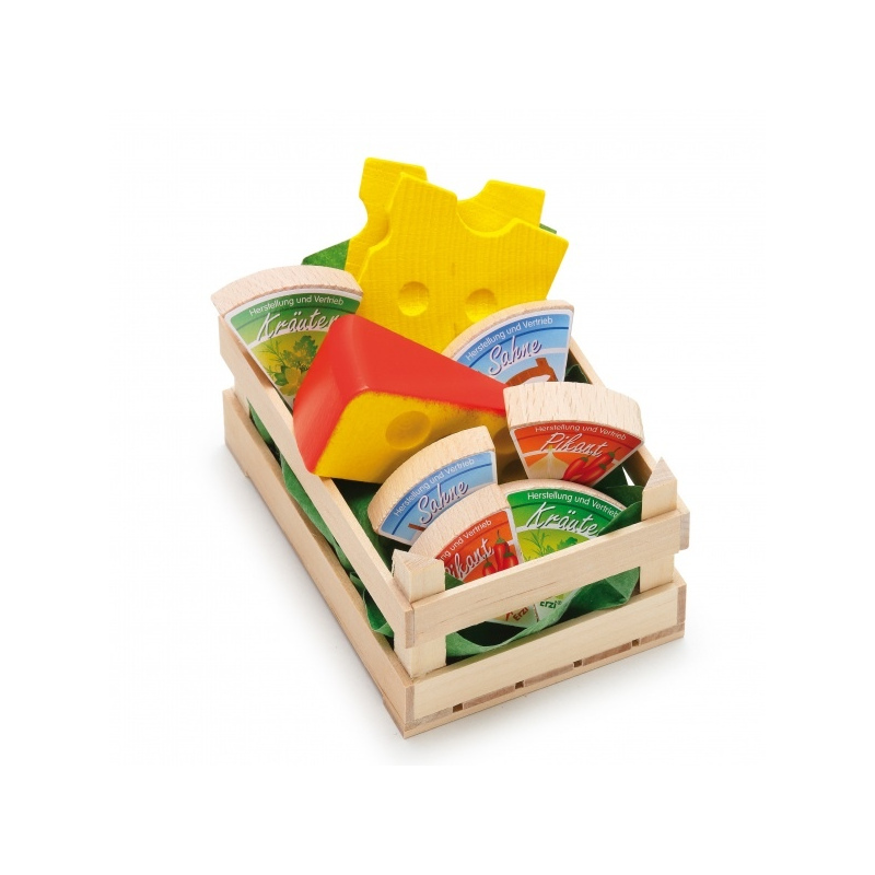 ERZI Sery w skrzyneczce - drewniany zestaw