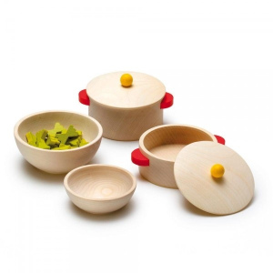 ERZI Akcesoria kuchenne - drewniany zestaw