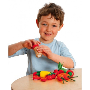 ERZI Drewniana solniczka i pieprzniczka 2w1