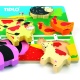 TIDLO Drewniane grube puzzle - Farma