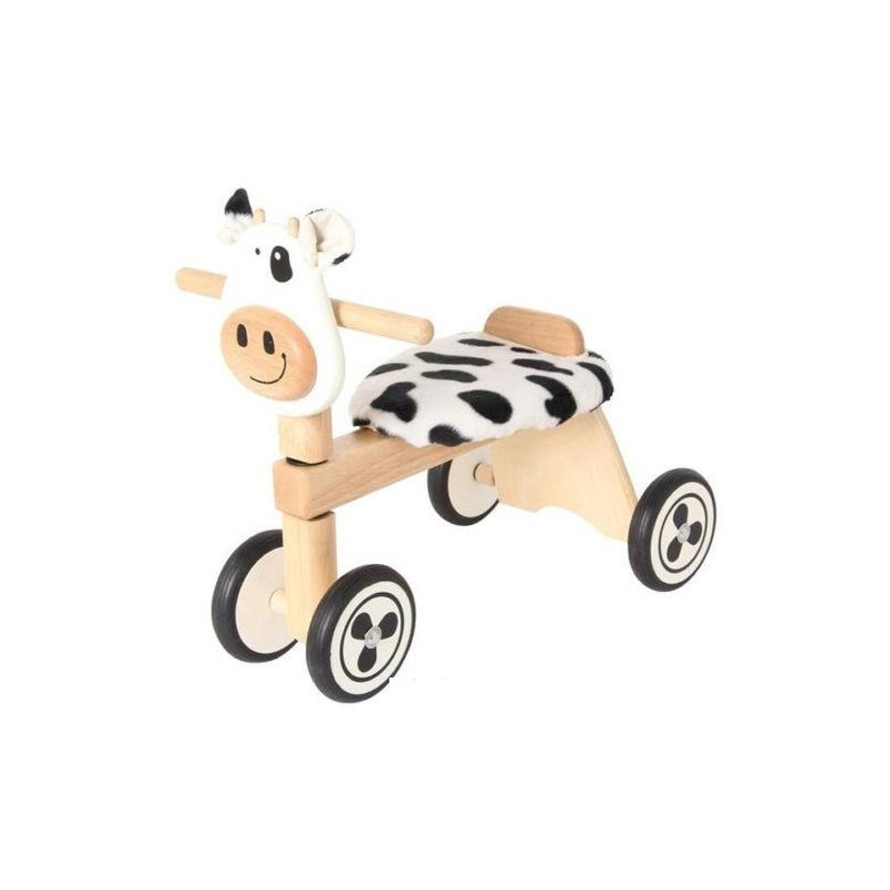 I'M TOY Drewniany jeździk Krówka