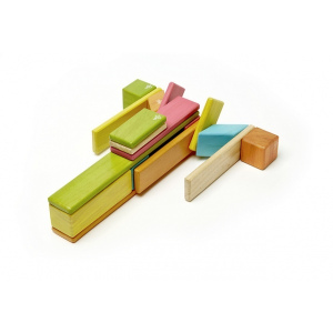 TEGU Drewniane klocki magnetyczne zestaw 24 elementy TINTS