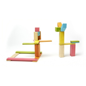 TEGU Drewniane klocki magnetyczne zestaw 24 elementy TINTS