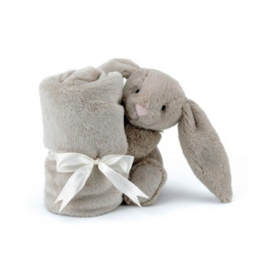JELLYCAT Beżowy kocyk z przytulanką "Bashful Bunny"