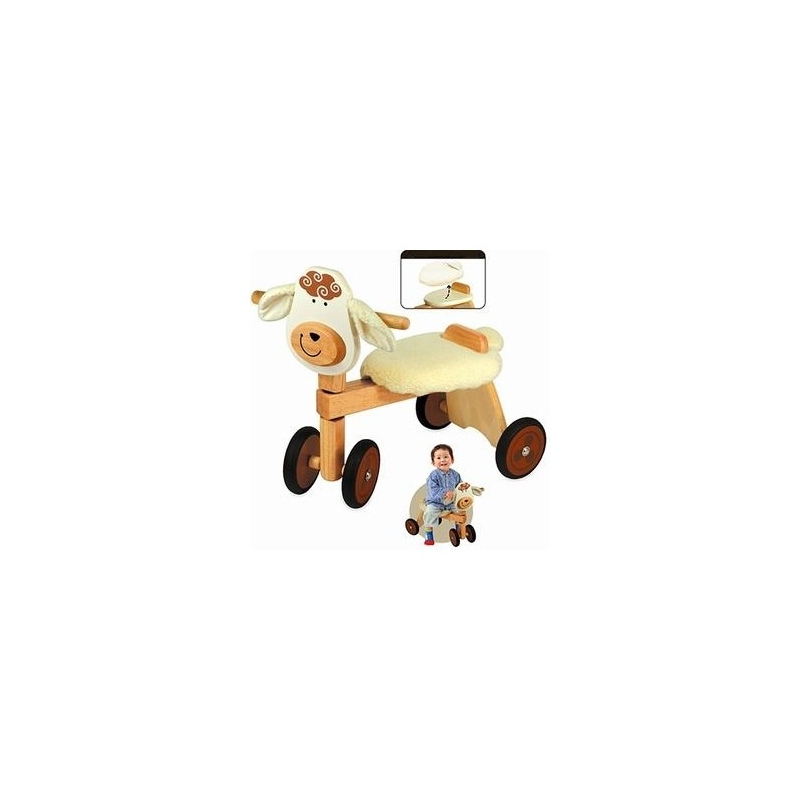 I'M TOY Drewniany jeździk Krówka