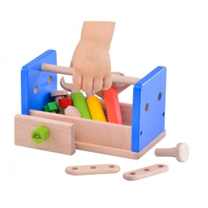 WONDERWORLD Drewniana skrzynka narzędziowa - mini warsztat