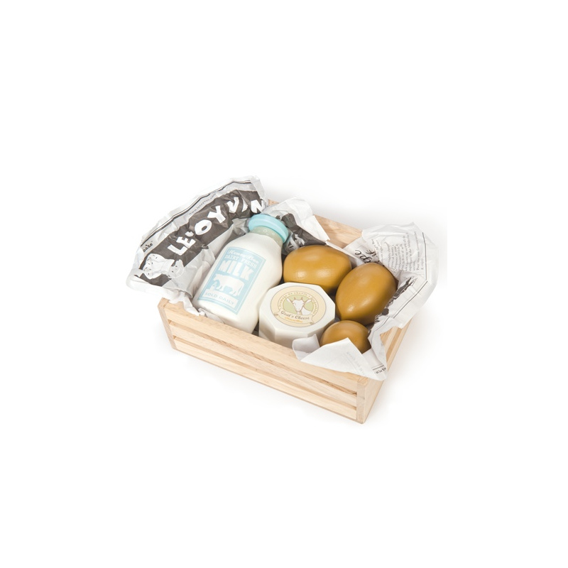 LE TOY VAN Jajka, mleko i ser w skrzynce