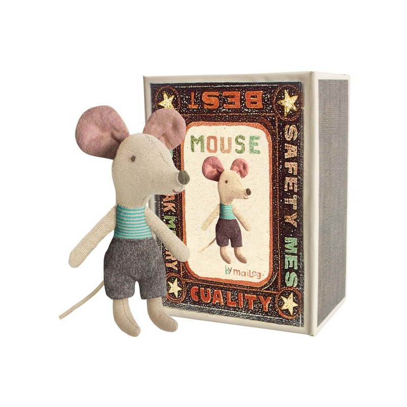 MAILEG Przytulanka Myszka - Mouse, Littlebrother in box