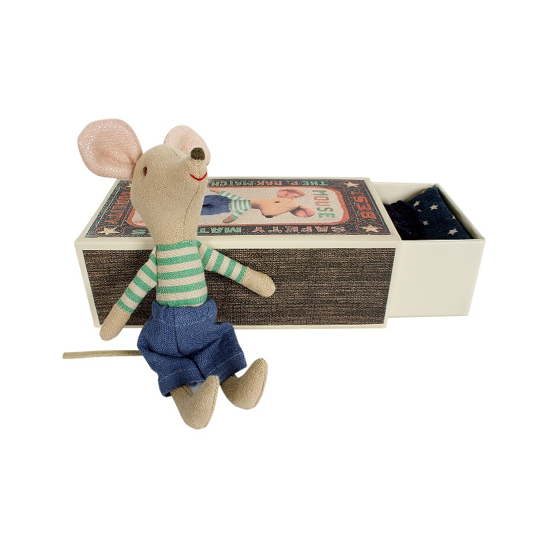 MAILEG Przytulanka Myszka - Mouse, Big brother in box