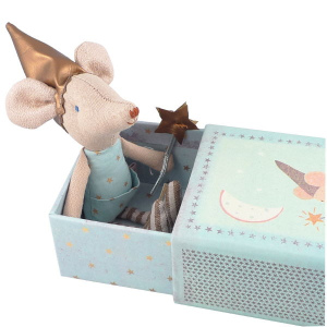MAILEG Przytulanka Myszka Wróżka Zębuszka w pudełeczku - chłopiec