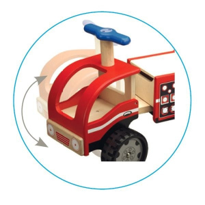 WONDERWORLD Drewniany jeździk "Wóz Stażacki"