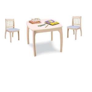 PINTOY Drewniane krzesełko Junior - niebieskie