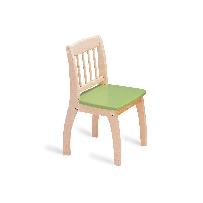 PINTOY Drewniane krzesełko - zielone